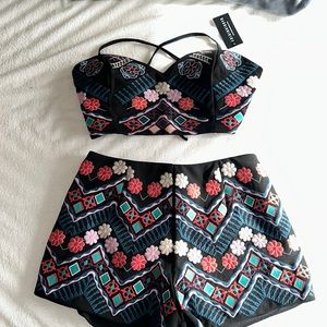 Brand new with tags floral two piece